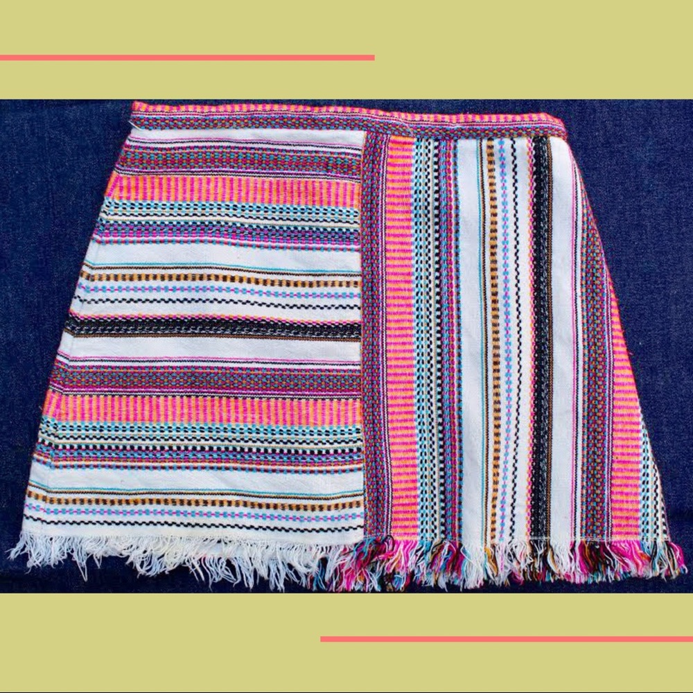 Zara Trafaluc multicolored skirt